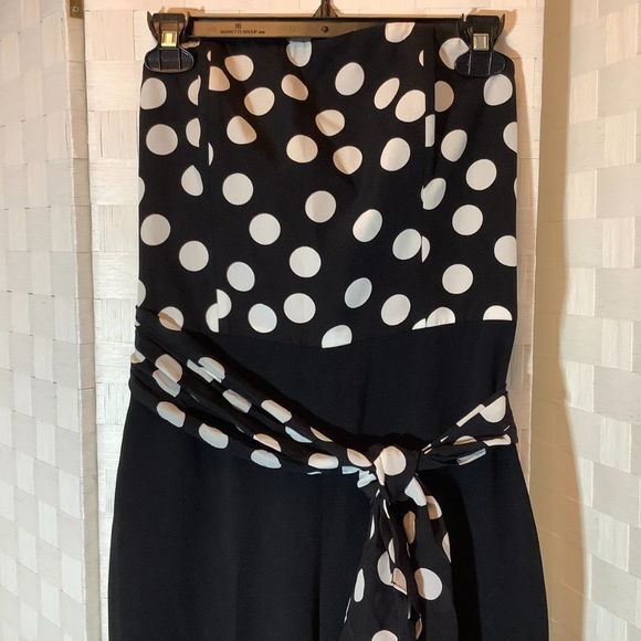 club monaco silk strapless jumpsuit size 4 - Picture 3 of 9